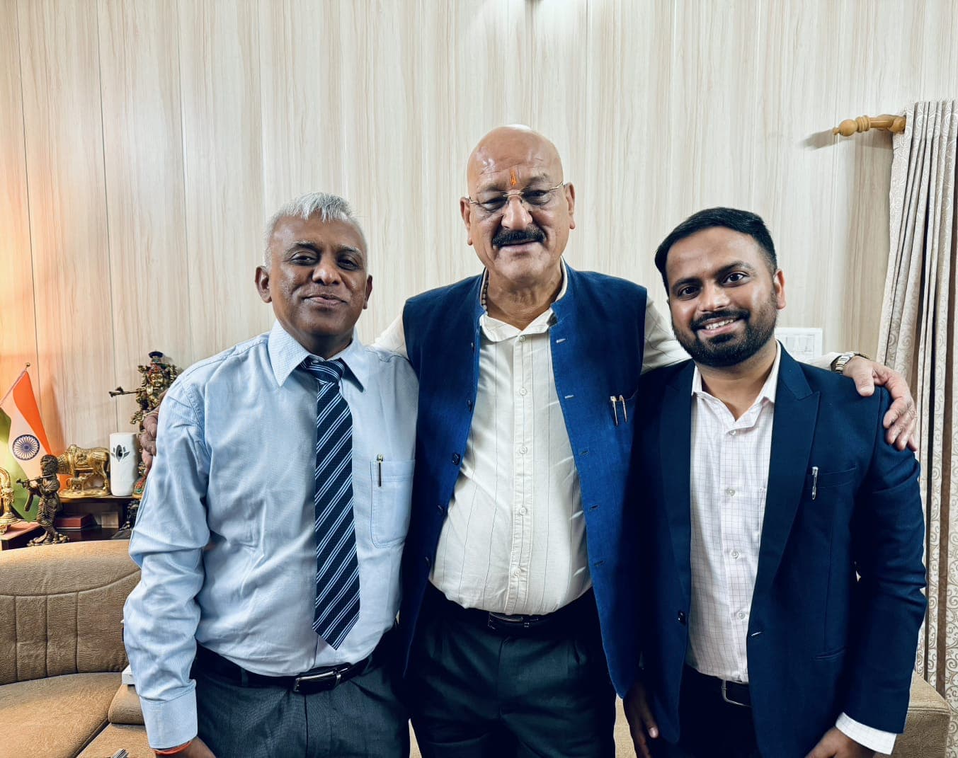 With Forest Minister of Uttarakhand